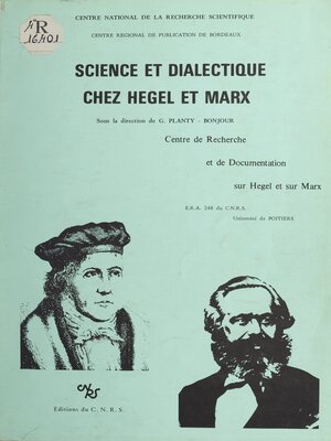 cover image of Science et dialectique chez Hegel et Marx